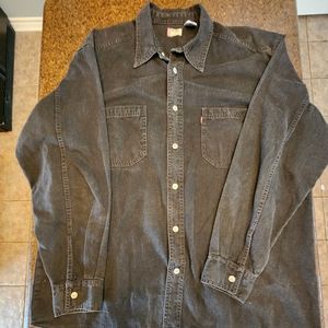 Vintage Lee Large oversized shirt black red tab